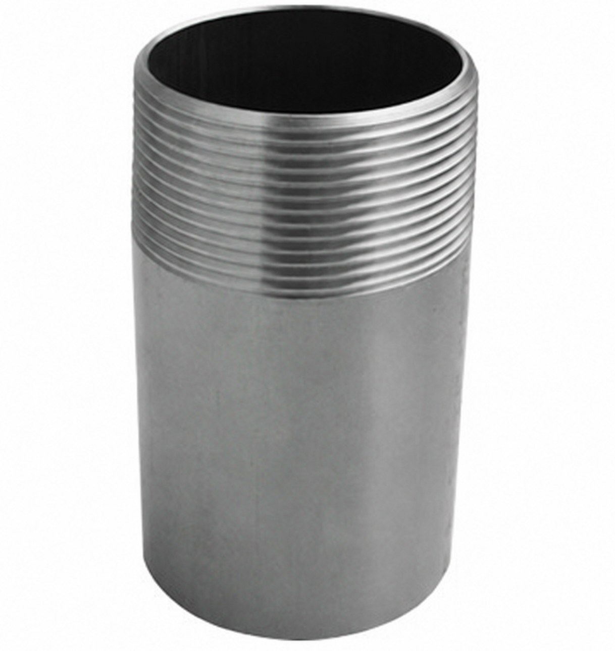 Weld-on hose end with male thread
